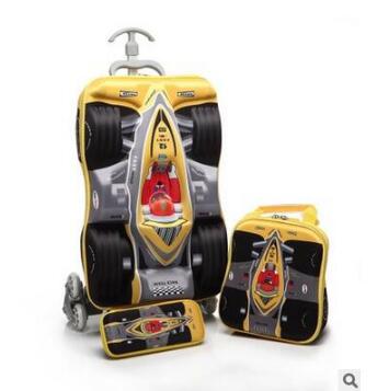 Foldable Rolling Luggage Bag - 3D garçons valise à roulettes de